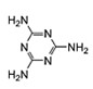 Structure of melamine